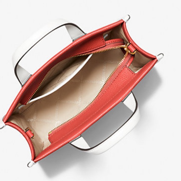 Michael Kors Gigi Small Embossed Pebbled Leather Messenger Bag - Picture 4 of 15